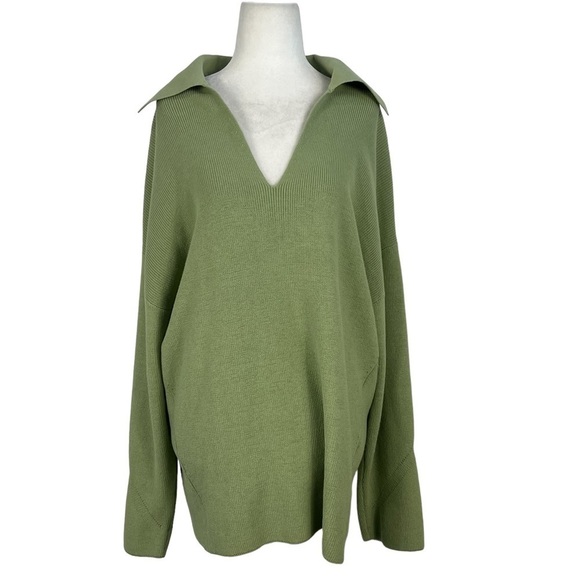 NEW WITH TAGS RAG & BONE WOMEN'S  AMY RIBBED OVERSIZED TUNIC POLO - Picture 3 of 16